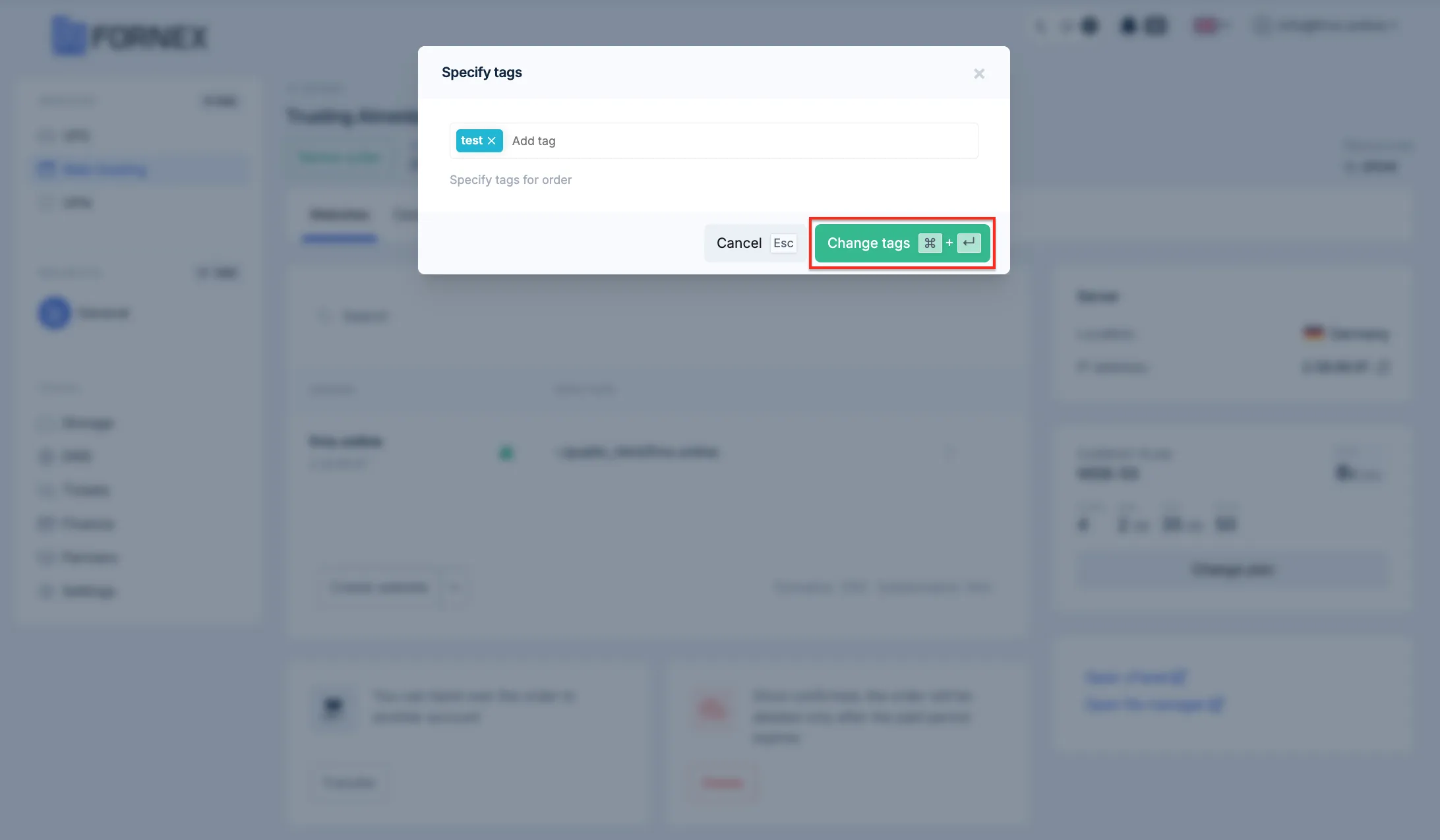 Managing tags